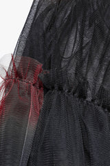 Ruffle Mesh Buckle Women's Steampunk Long Overskirt 3 Colors - Product - 13