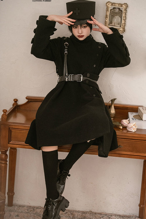 Black Princess Chronicles The northernmost Forest Military Ouji Lolita Coat - Product - 7