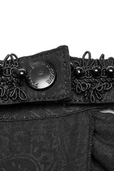 Black Multi-layer Irregular Asymmetric Men's Gothic Necktie - Product - 8