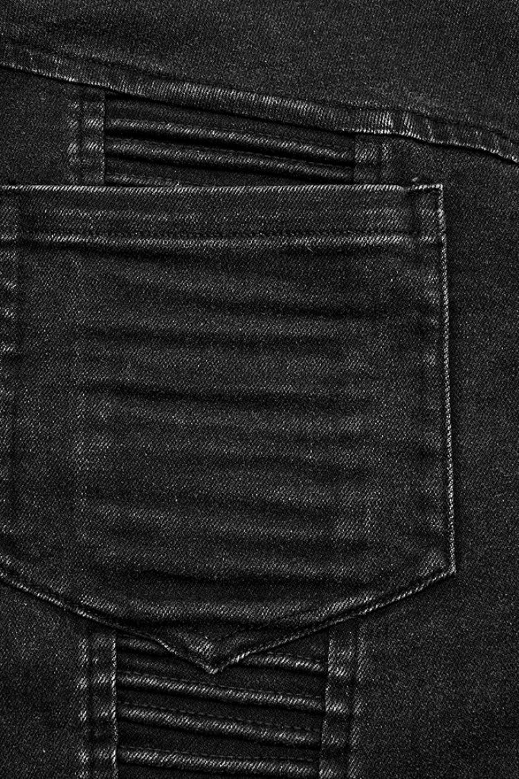 Black Multi-pockets Pleated Men's Punk Pants - Product - 7