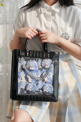 Transparent Black Chain Gothic Itabag 3 Colors - Product - 2