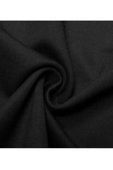 Black Two-Piece Fitting Sling Strap Design A-Shape Women's Punk Slip Dress - Product - 9