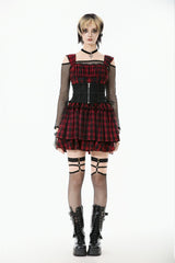 Black Floral Pattern Lace-Up Zippered Women's Gothic Waist Corset - Product - 5