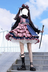 Plaid Stitching Multi-Layer Sweet Lolita JSK Dress - Product - 6