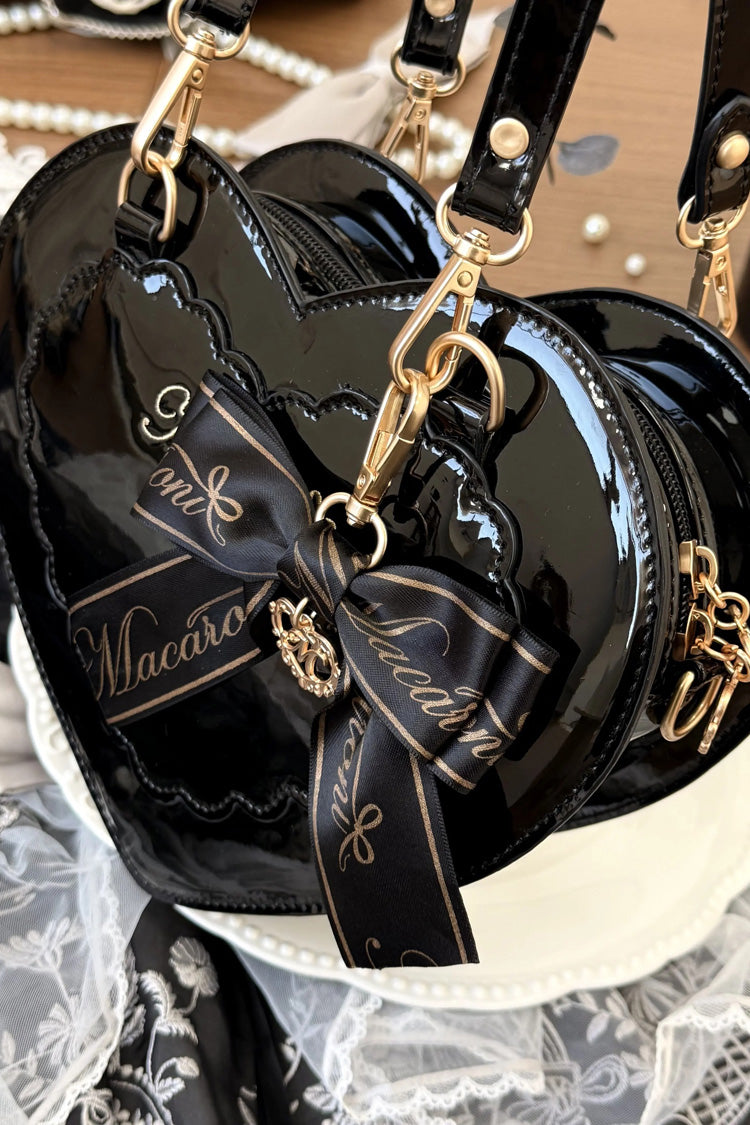 Heart-shaped Bow Elegant Sweet Lolita Crossbody Bag 4 Colors - Product - 12