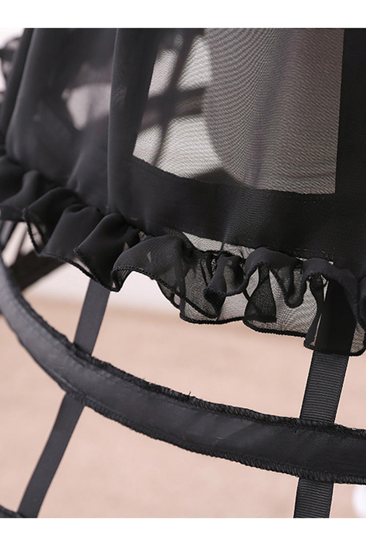 Four Layers Birdcage Fishbone Style Lolita Petticoat 2 Colors - Product - 4