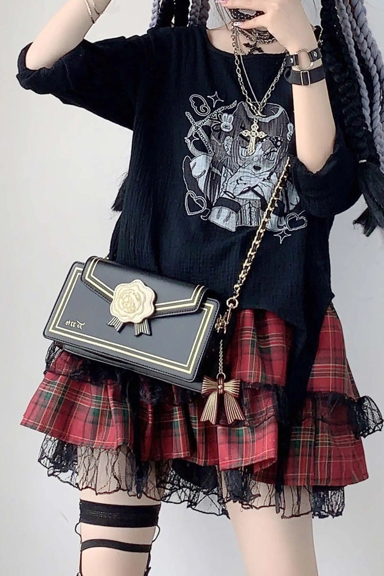 Chain Rose Sweet Elegant Lolita Crossbody Bag 5 Colors - Product - 14