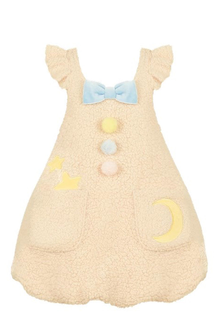 Multi-Color Stars Moon Print Bowknot Sweet Lolita Jsk Dress - Product - 3