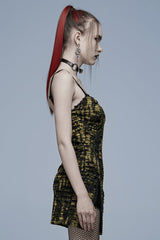 Abstract Print Women's Gothic Slip Dress 2 Colors - Product - 3