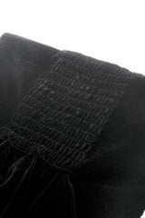 Black Women's Gothic Embroidered Lace Hem Ruched Slip Wedding Dress - Product - 14