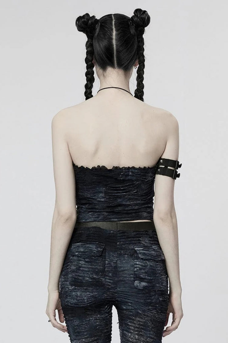 Sleeveless Ripped Womens Halterneck Gothic Corset 2 Colors - Product - 7
