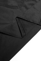 Black Metal Eyelets Detachable Women's Punk Skirt - Product - 8