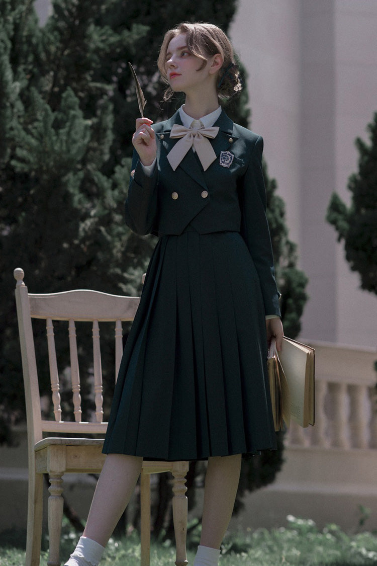Green [Artemis] Sweet College Style Elegant Lolita Jumper Dress - Product - 4
