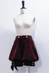Red [Rabbit Hunt] Sweet Prince Handsome Ouji Lolita Shorts - Red - 1