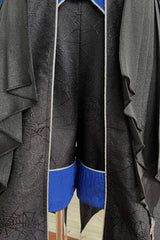 Black/Blue Courtly Knight-Style Long Sleeves Ruffle Embroidery Prince Ouji Lolita Set - Product - 15