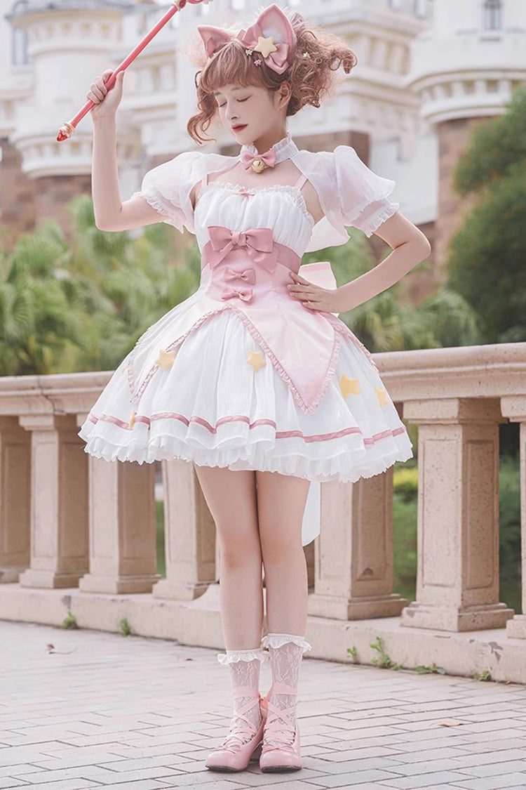 Magic Star Decoration Bowknot Sweet Lolita Jsk Dress 2 Colors - Product - 2