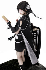 Black [The Strange End of the Immortal Sect] Sleeveless Chinese Style Ouji Lolita Set - Product - 14