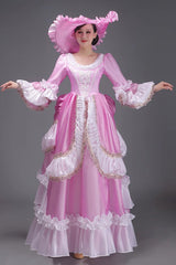European Style Long Sleeves Multi-layer Ruffle Classic Elegant Princess Victorian Dress 3 Colors - Product - 2