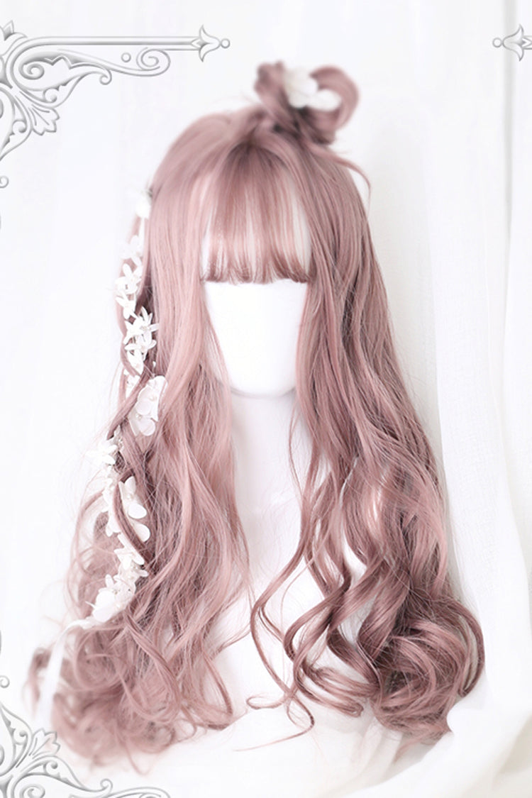 Pink Cute Long Curly Hair Sweet Lolita Wigs - Product - 3