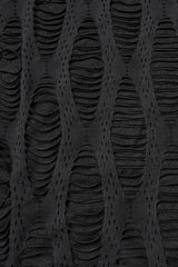 Black Long Batwing Sleeves Ripped Women's Punk Cardigan - Product - 6