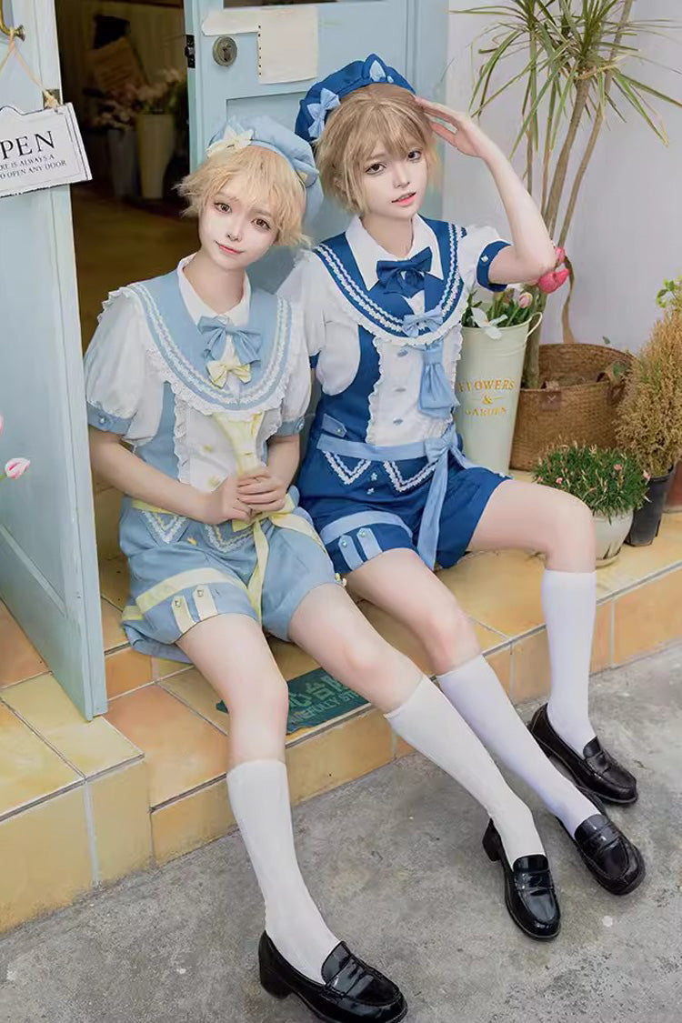Chartres Meow Team Bowknot Ouji Fashion Cool Lolita Shorts Set 3 Colors - Product - 7