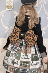 Brown Polka Dot Print Bowknot Shaped Sweet Lolita Backpack - Product - 10