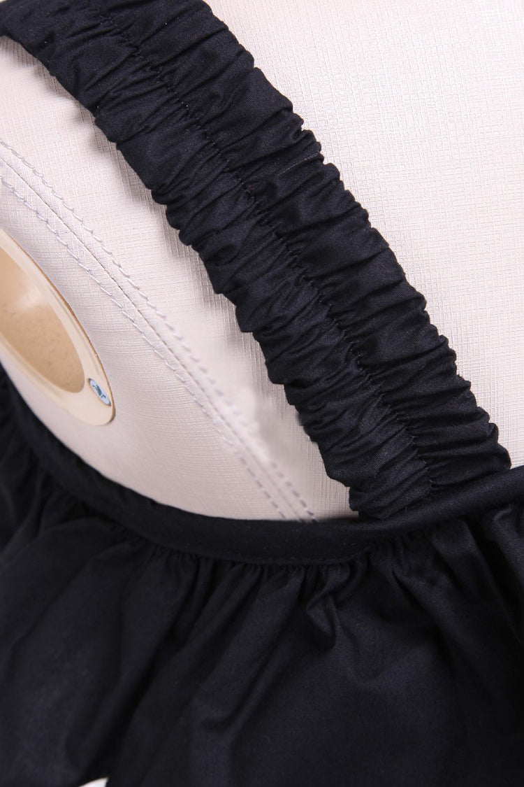 Black/White Cotton Multi-Layer Bowknot Cardigan Classic Lolita Dress - Product - 4