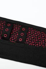 Stitching Slim Mesh Buckles Eyelets Women's Steampunk Leggings 2 Colors - Product - 16