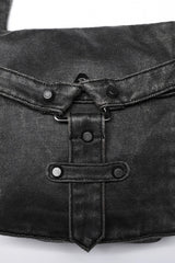 Grey Metal Buckle Adjustable Men's Steampunk Harness with Bag - Product - 5