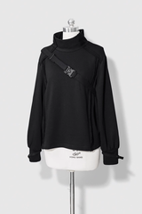 Black Functional Rabbit Cool and Handsome Ouji Lolita Set - Top(Only) - 9
