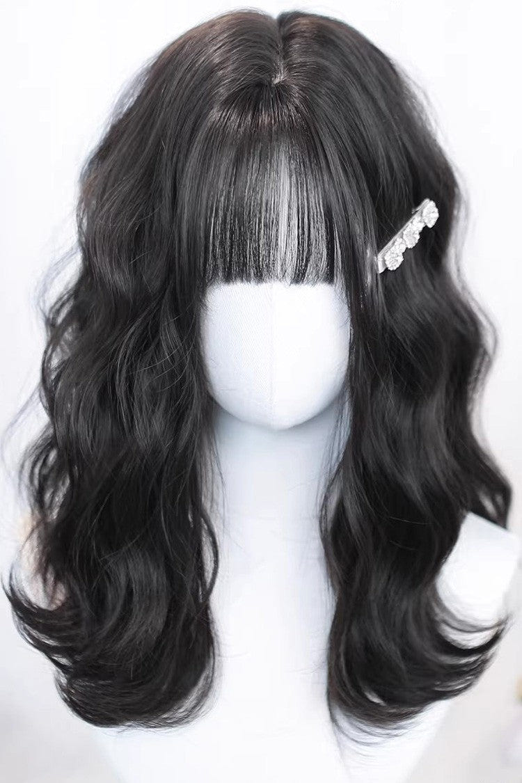 Natural Black Clip-in Curls Hair Topper Lolita Wig - Natural-Black - 1