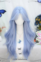 Blue Sweet Lolita Long Curly Wigs - Product - 2