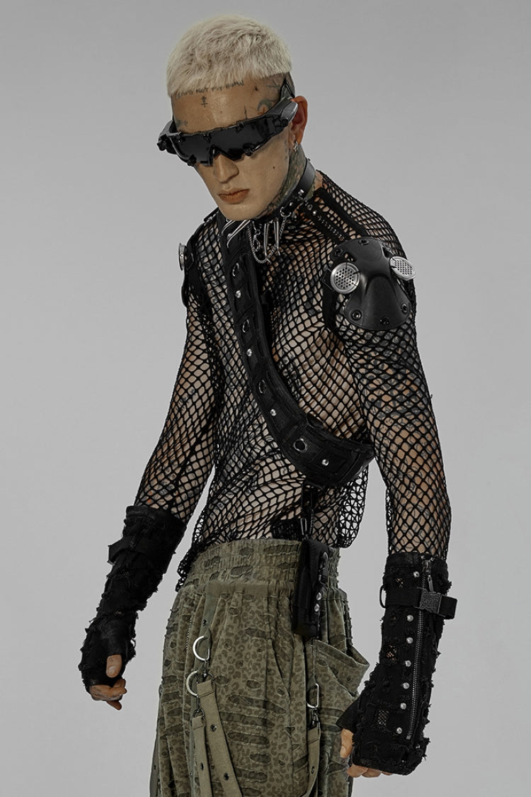 Black Doomsday Detachable Bag Men's Steampunk Buckles Belt - Product - 2