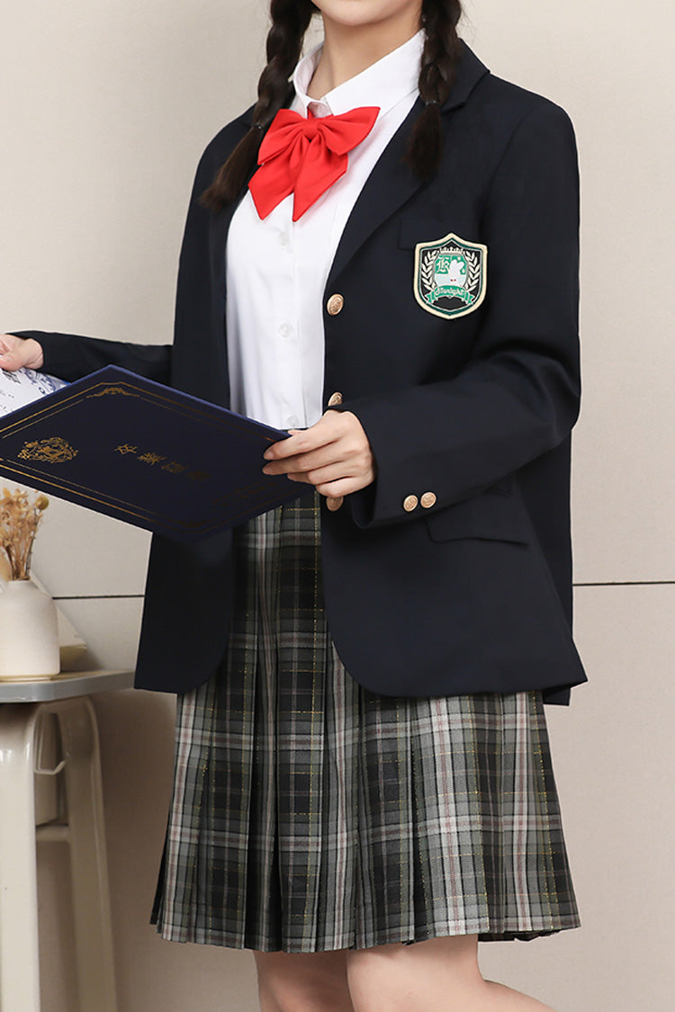 Sweet Long Sleeves College Style Elegant Japanese School Coat - Product - 7