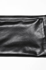Black Print Men's Punk Leather Pants - Product - 8