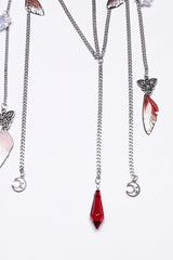 Red Irregular Women's Gothic Crystal Cross Headwear - Product - 5