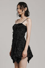 Irregular Mesh Webbing Women's Steampunk Dress 2 Colors - Product - 2