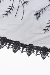 Black Three-Dimensional Floral Butterfly Lace Women's Gothic Headwear - Product - 6