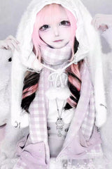 [Lop-eared Rabbit] Long Rabbit Ears Jirai Kei Lolita Knitted Hat - Product - 6