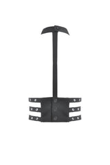 Black Women's Punk Halter Eyelet Chest Harness - Product - 14