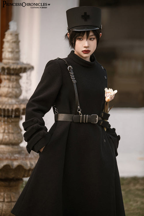 Black Princess Chronicles The northernmost Forest Military Ouji Lolita Coat - Product - 4