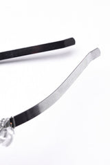 White Irregular Beaded Women's Gothic Crystal Headwear - Product - 8