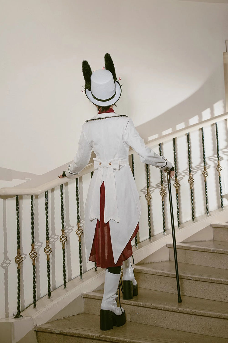 White Rabbit Duke Handsome Elegant Ouji Fashion Lolita Coat - Product - 6