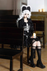 Black Multi-layer Ruffle Gothic Elegant Princess Lolita Jsk Dress - Product - 4