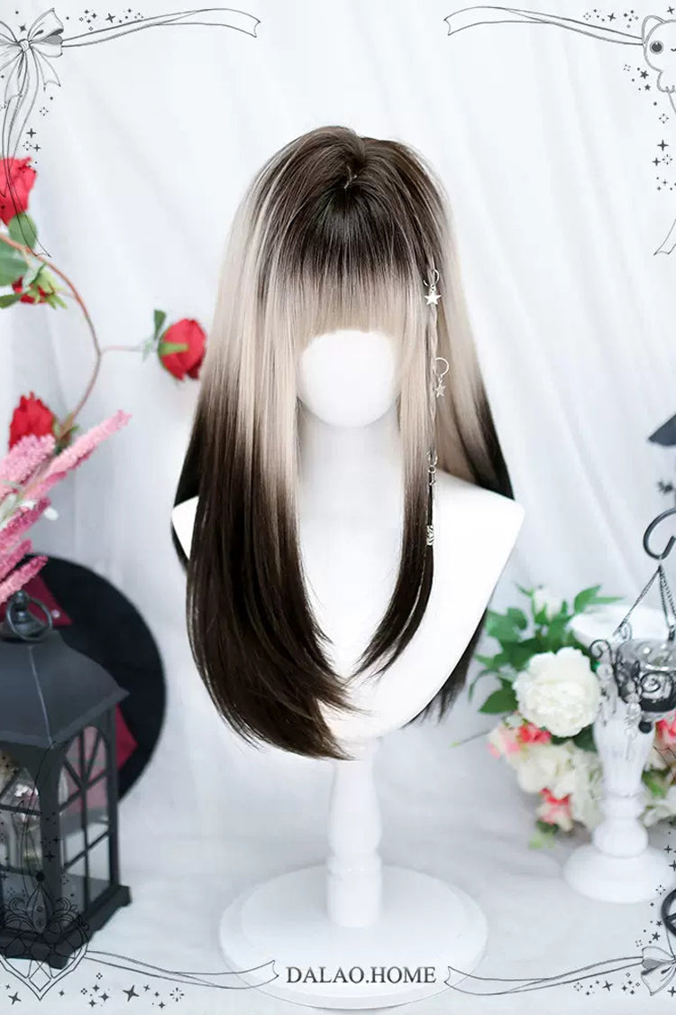 Multi-Color Natural Gradient Sweet Lolita Long Straight Wigs - Product - 2