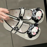 Cute Bunny Bowknot Round-Toe Low Heel Sweet Lolita Mary Jane Shoes 3 Colors - Product - 5
