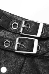 Women's Stand Collar Rivet Buckle Steampunk One-Arm Jacket 2 Colors - Product - 5