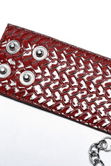 Snakeskin Faux Leather Metal Rivets Women's Steampunk Choker 2 Colors - Product - 17
