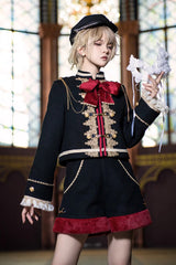 Red/Black Dark Baroque Classic Ouji Lolita Shorts - Product - 9