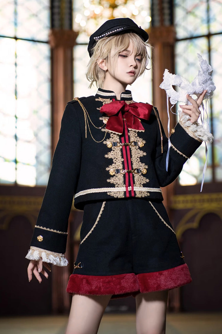 Red/Black Dark Baroque Classic Ouji Lolita Shorts - Product - 9